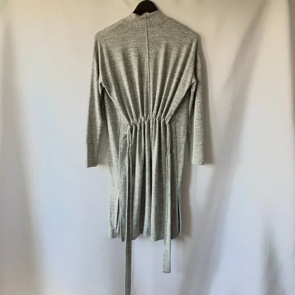 Banana Republic Women's Heather Gray Long Sleeve Robe Size XS - Picture 9 of 11